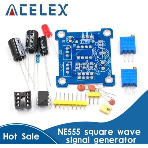 Adjustable NE555 Pulse Frequency Adjustable Module Duty Cycle Module Square Wave Signal Generator DIY Kit Board