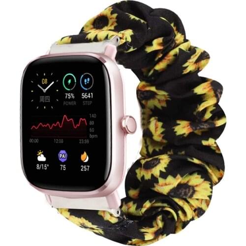 Scrunchie bracelet For Amazfit GTS/2/2e/GTS2 Mini/GTR 42mm/47mm/GTR2/2e/strato solo Loop belt correa Amazfit bip strap 20/22mm
