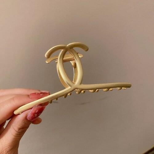Ins Wind Restoring Ancient Scratching Hair Hairpin Metal Feeling Wind Clip Contracted Matte Hair Female Temperament