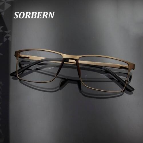 Ultra Light Square Eye Glasses Frame For Men Business Alloy Nerd Glasses Women Spectacle Frame Clear Lens Lunette De Vue
