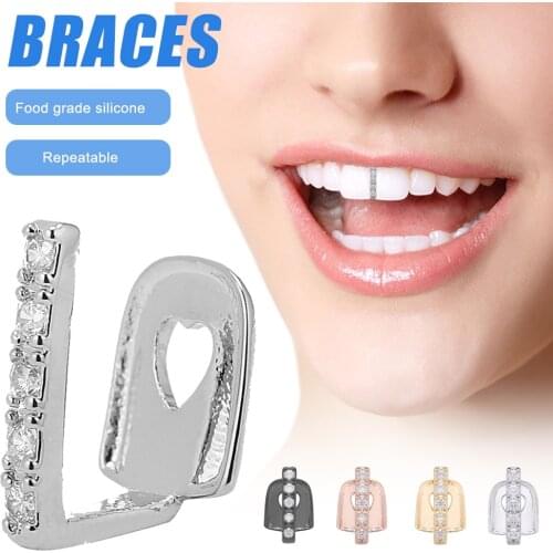 Unisex Hip Hop Gold Teeth Caps Self-Fitting Full Grills Dental Mouth Punk Cosplay Party Fake Tooth Rapper Funny Jewellery Gift