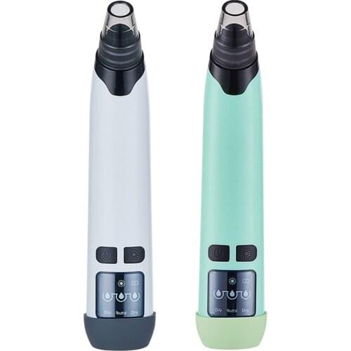 USB Rechargeable Blackhead Remover Face Pore Vacuum Skin Care Hot compress Cupping Pimple Removal Vacuum Suction Facial Tools