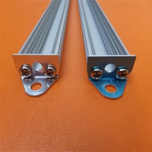 YANGMIN Free Shipping 6.6ft/2M 18x11mm Silver U-Shape Internal Width 12mm LED Aluminum Channel System with Cover, End Caps