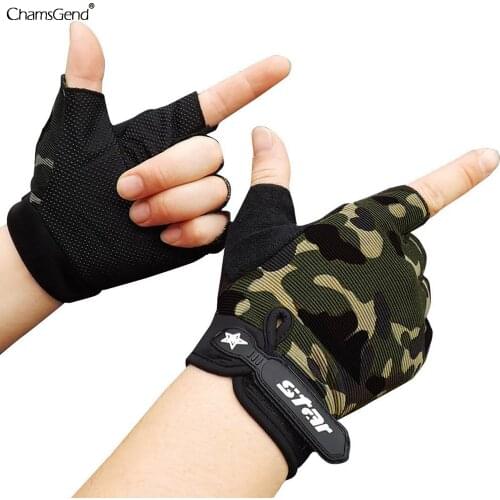1 Pair Cycling Anti-slip Anti-sweat Men Women Half Finger Gloves Breathable Anti-shock Sports Bike Bicycle Gloves Dropshipping