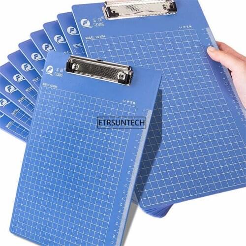 50PCS A6 With Hanging Hole Metal Clip Writing Pad Stationery Clipboard Folder File Document Paper Holder Conference Accessories