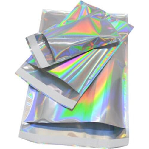 50Pcs Aluminum Foil Self Adhesive Packaging Bags Dustproof Craft Gift Electronics Packaging Pouches Supplies Bags