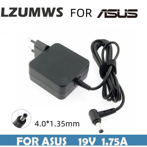LZUMWS EU 19V 1.75A 33W 4.0*1.35mm AC Laptop Charger Power Adapter For ASUS ADP-33AW S200E X202E X201E Q200 S200L S220 X453M