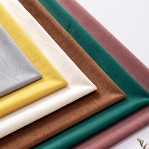 Velvet Fabric Dutch Velvet Plush Matte Thick Solid Color Tablecloth Sofa Cover Pillow Curtain Bedding DIY Apparel Sewing Fabric