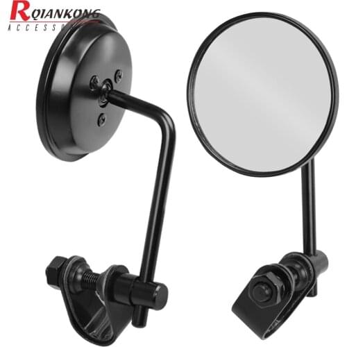 Motorcycle Side Rear View Mirrors Motorbike Mirror Black Round Handlebar End Back mirrors For Harley Sportster 883 1200 Iron 883