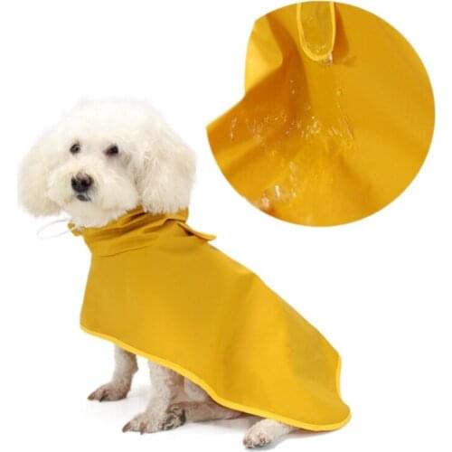 Large Pet Dog Clothes Raincoat Four Seasons Medium and Large Golden Retriever Corgi Labrador Belly Protection Cloak Pet Raincoat