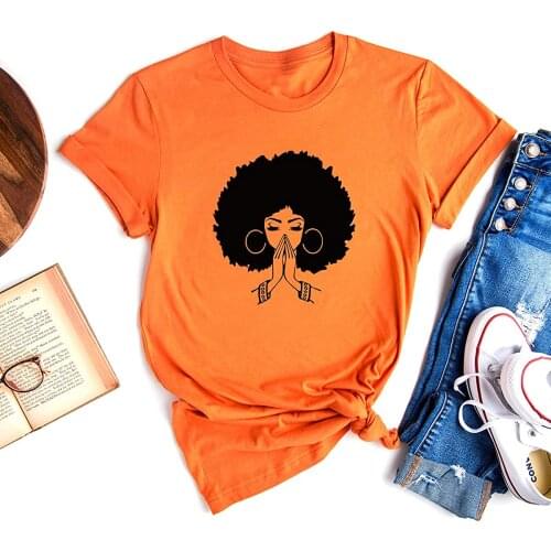 Black Girl Magic Shirts for Women - Afro Woman Shirt, Black Girl Tee, Afro Queen Black Pride