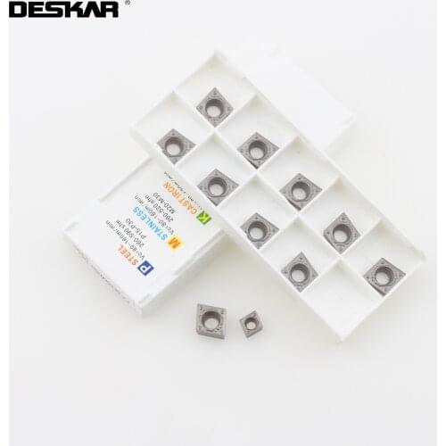 DESKAR CCMT060204 CCMT09T304 CCMT09T308 FG HQ MT TC FG PS LF90 CNC Lathe Cutting Cutter Cermet Inserts Turning Tools Original