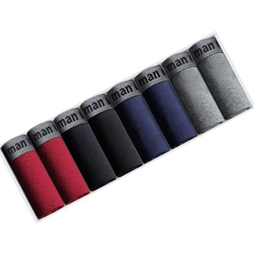 Plus Size Cotton Male Panties Mens Underwear Boxers Breathable Man Boxer Solid Underpants Comfortable Shorts Calzoncillo Hombre