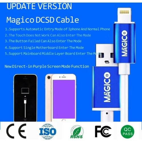 10pcs MAGICO OEM DCSD Cable for iPhone Serial Port Engineering Cable DCSD USB Cable for iPhone 7/7P/8/8P/X DFU Restore Cable