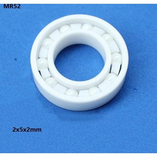 5pcs MR52 ZrO2 full Ceramic ball bearing 2x5x2mm Miniature mini Zirconia ceramic deep groove ball bearings 2*5*2mm