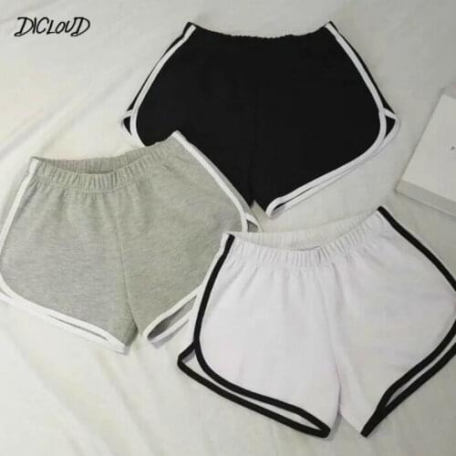 Fashion Stretch Waist Casual Shorts Woman High Waist Black White Shorts Harajuku Beach Sexy Short Female S-3XL