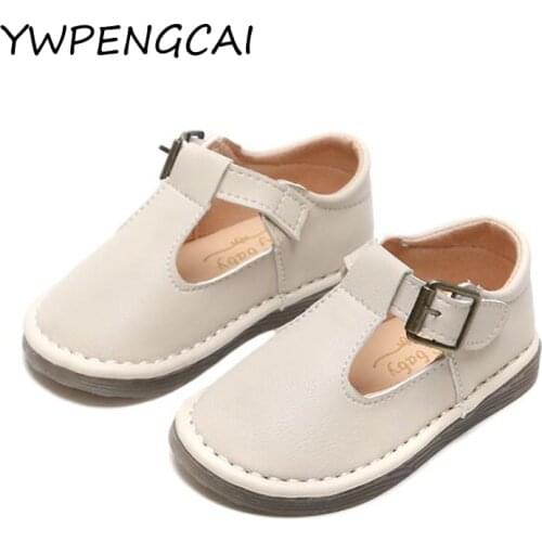 YWPENGCAI 2020 Spring Autumn Children PU Leather Shoes Girls Flats Moccasins #21-30 Toddler Girl Shoes Solid Colors Girls Shoes