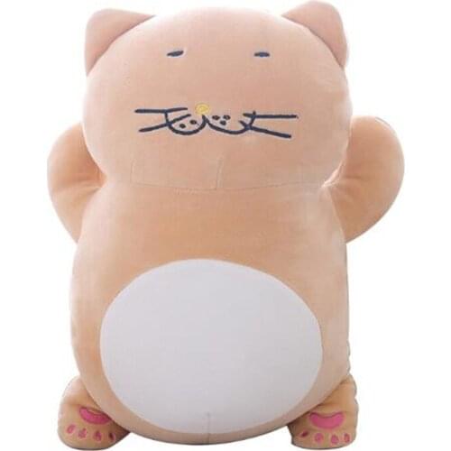 Stuffed Animal Cute Snooze Cat Doll Lazy Sleep Pillow Soft Cute Cat Doll Plush Toy Doll Sofa Bedroom Decoration Children Gift