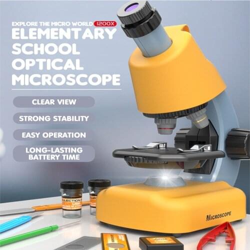 Scientific Microscope Educational Education Lab Kit Experiment Sets For Kids Childrens Toys Birthday Gifts Science Toy Stereo