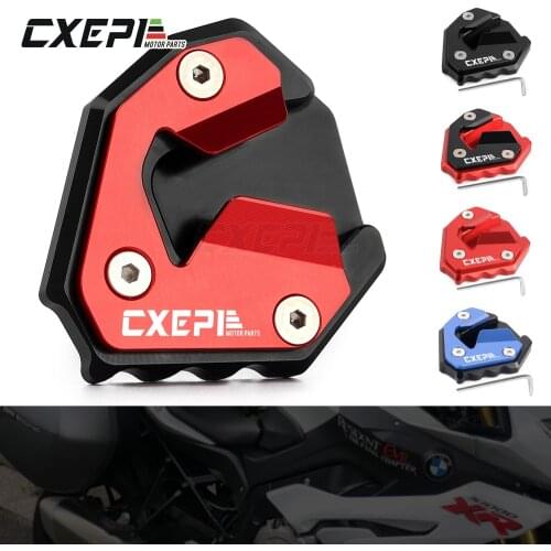 NEW LOGO For BMW S1000XR S1000 XR 2015 2016 2017 2018 2019 Kickstand Foot Side Stand Extension Pad Motorcycle Accessories