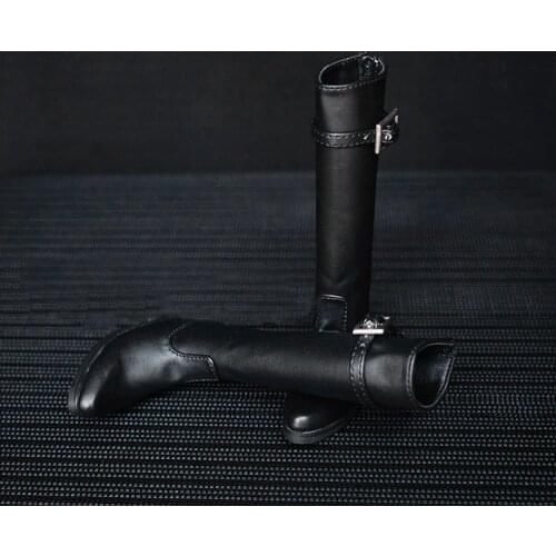 BJD doll shoes are suitable for 1/3 1/4 MSD Uncle doll size black individuality fashion high military boot doll accessories