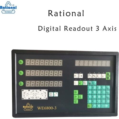 Rational WE6800-3 Digital Readout 3 Axis DRO for Milling Lathe Grinder Boring Machine Original