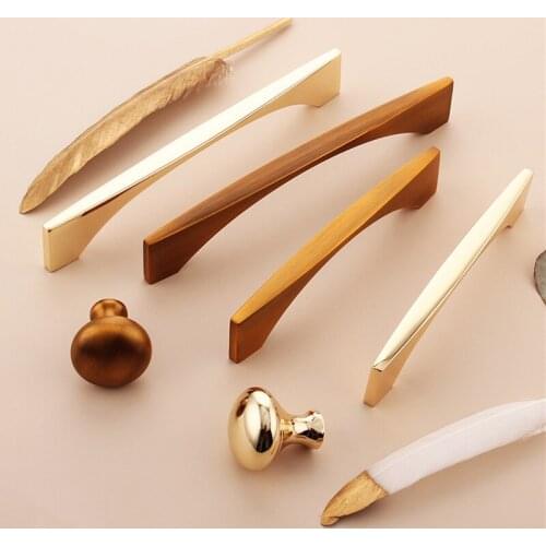 Modern Zinc Alloy Furniture Handle Wardrobe Door Knob Bedroom Dresser Drawer Solid Pulls Home Renovation Hardware Accessories