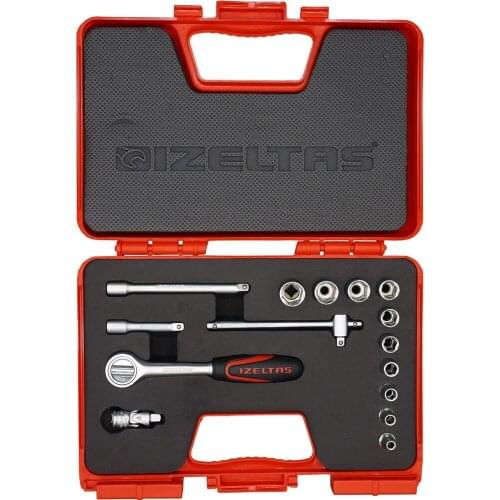 İzeltaş 1/4 '' Hexagon Carburetor Socket Wrench Set 15 Pieces 1107006015 Ratchet wrench set
