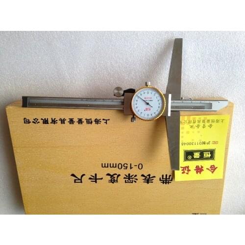 0-150mm dial depth caliper with base length 150mm