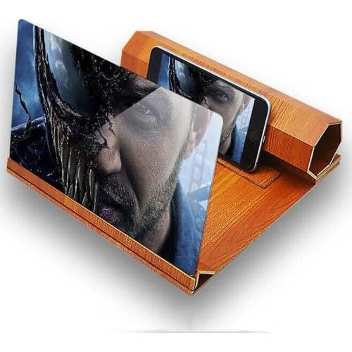 12 Inch 3D Mobile Phone Screen Amplifier Folding Mobile Phone Bracket Display Amplifier mobile access Projector For Smartphone