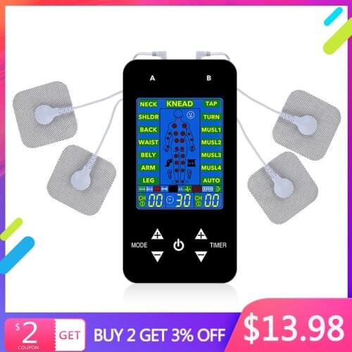 15 Modes TENS Fisoterapia Electorestimulador Pulse Massager EMS Low Frequency Eletric Muscle Stimulator Physiotherapy Therapy