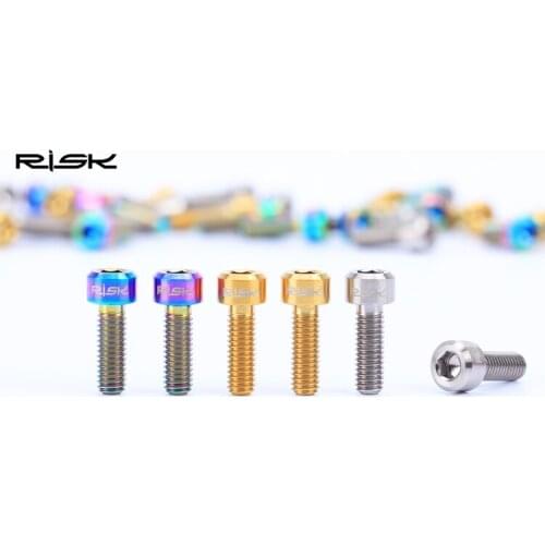 4pcs bicycle Disc Brake Mount bolts M6x18 M6x16 Titanium ti socket head MTB bike