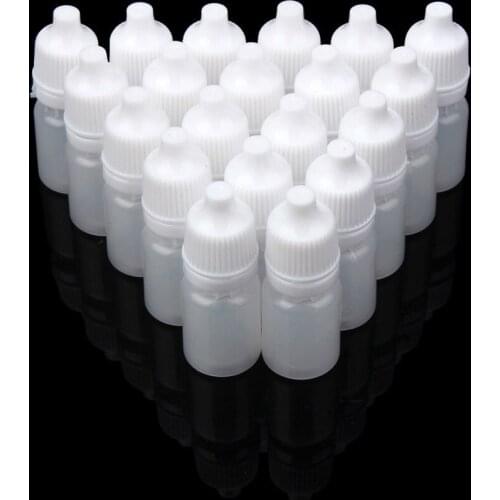 50PCS 3ml/5ml/10ml/15ml/20ML/30ML/50ML Empty Plastic Squeezable Dropper Bottles Eye Liquid Dropper Refillable Bottles Cosmetics