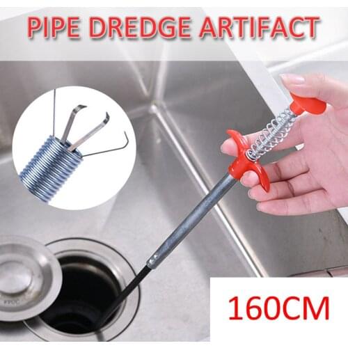 62.99 Inch Spring Pipe Dredging Tools, Drain Snake, Drain Cleaner Sticks Clog Remover Cleaning Tools Household for Kitchen Sink