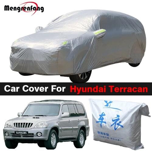 Car Cover SUV Outdoor Sun Shade Anti-UV Snow Rain Dust Protection Cover For Hyundai Terracan
