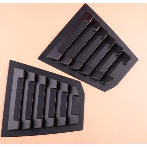 Beler Pair Matt Black Rear Side Window Quarter Scoop Louver Shutter Cover Trim Fit For Chevrolet Cruze 2016 2017 2018 2019