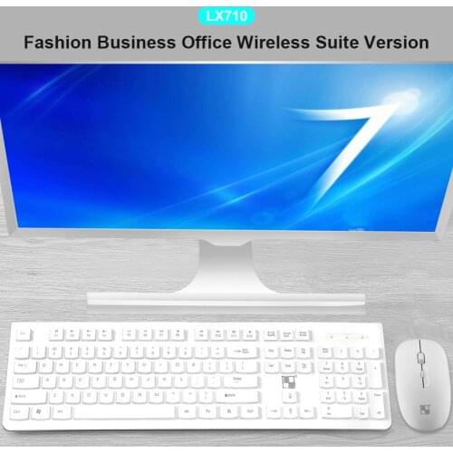 LX710 Wireless Keyboard 2.4GMouse Set USB Receive Suitable for Laptop PC With Ultra Thin Key Cap Good Compatibility