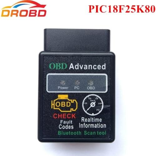 Diagnostic-tool OBD2 ELM327 V1.5 with PIC18F25K80 Chip ELM 327 V 1.5 Bluetooth 3.0 for Android Auto Code Reader