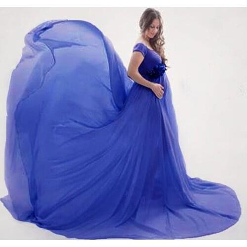 Long Maxi Gown Maternity Dresses For Photo Shoot Maternity Photography Props Pregnancy Dress Photography Vestidos Dress