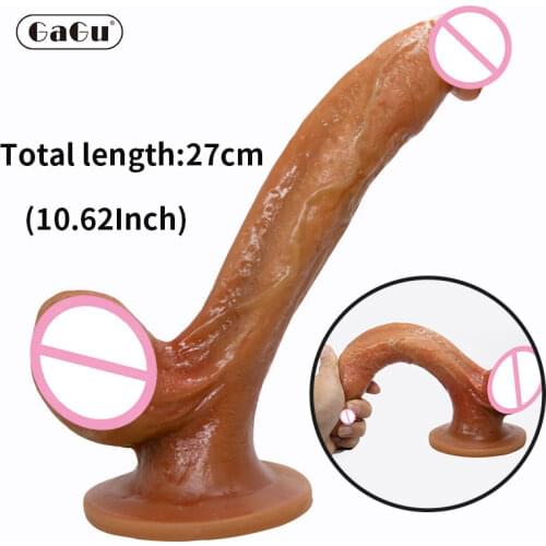 GuGu Giant Liquid Silicone Dildo Thick Huge Dildo Extreme Big Realistic Dildo With Suction Cup Sex Toy Product for Women Lesbian