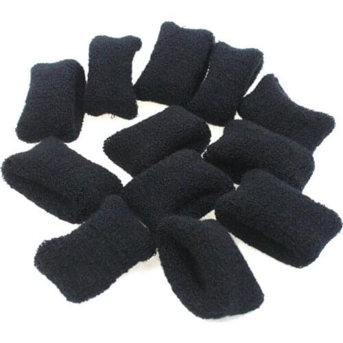 12PCS/LOT Lovely Width Simple Elastic Bands For Baby Girls Black Rubber Band Creativity Scrunchy Gifts Kids Hair Accessories