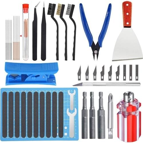 3D Printer Tool Kit Includes Disassembly Tools, Cleaning Tools, Sanding and Hot End Disassembly Tools