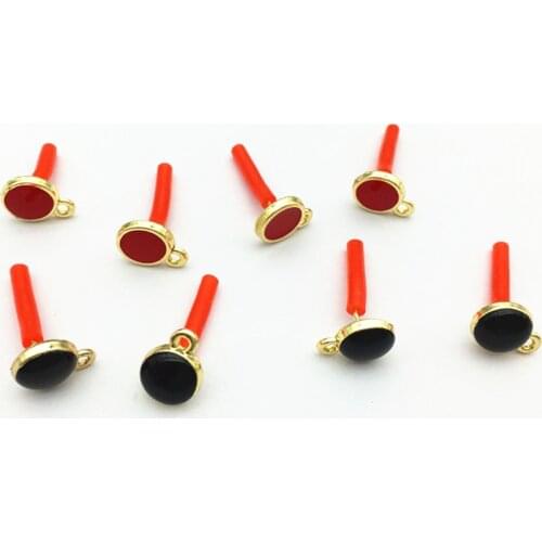 New arrival! 11x8mm 100pcs Zinc Alloy/Enamel Ear stud for Hand Made Earrings DIY parts,Jewelry Accessories Findings & Component