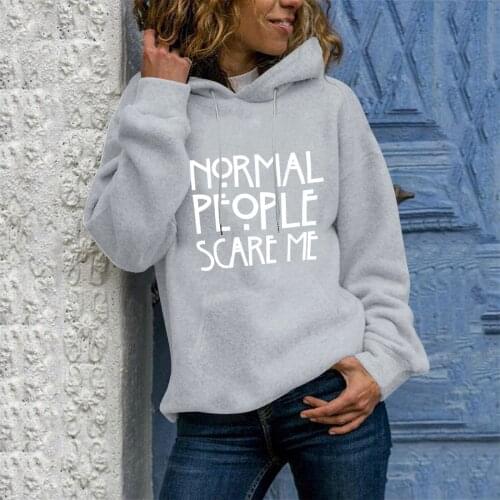 Autumn Winter Fleece Letter Harajuku Print Pullover Thick Loose Women Hoodies Sweatshirt Female Casual Coat Warm Sweatshirts