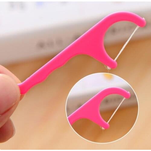 Plastic Dental Toothpick Cotton Floss Toothpick Stick For Oral Health Table Accessories Tool Opp Bag Pack DHL SHip LX1002