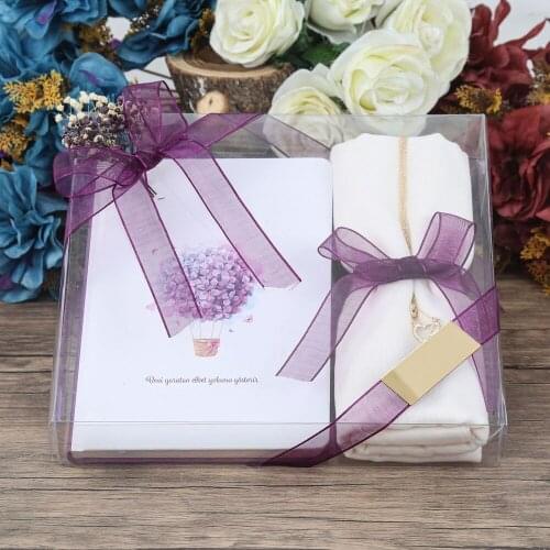 Gift Organizer, Shawl And Necklace Set Purple . Set FREE SHİPPİNG