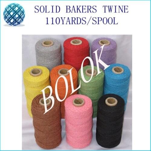 10kinds color Solid cotton Baker twine 20pcs/lot (110yards) by free shipping