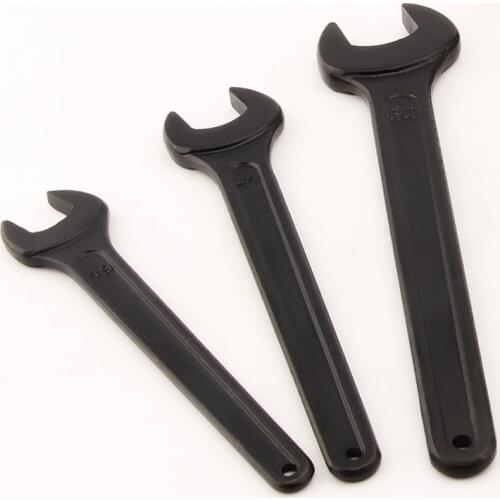 Heavy Duty Single Open End Wrench Black Spanner 14mm 16mm 17mm 18mm 19mm 21mm 22mm 24mm 27mm 30mm 32mm 36mm 41mm 46mm 50mm