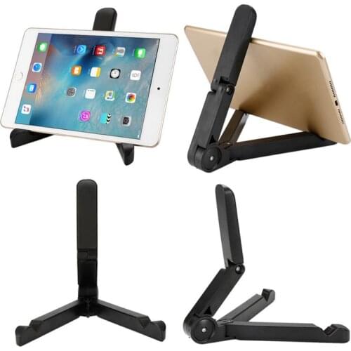 Universal Folded Desktop Tablet Bracket Cellphone Stand For Ipad Mini For Iphone 6 7 Plus For Samsung S6 S7 360 Degree Rotated