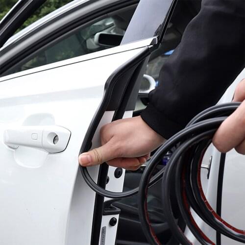 Car Door Seal Strip Auto Rubber Seals Strips Noise Insulation for Chevrolet Cruze TRAX Aveo Sonic Lova Sail EPICA Captiva Malibu